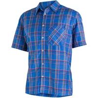 Maier Sports Mauro He-Hemd 1/2 Arm, ombre Blue/Blue check,
