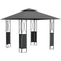 VidaXL Pavillon mit Dach Anthrazit 300x300x270 cm Stahl