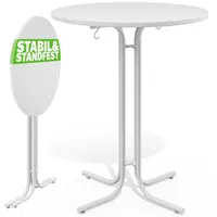 CASARIA Stehtisch Weiß 110x80cm klappbar