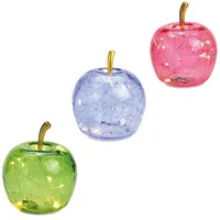 Wurm KG LED Deko Apfel (XS) Glas Gold, Apfel