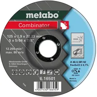 Metabo Combinator 125x1,9x22,23 Mm, Inox, Trenn- u. Schruppscheibe, gekröpfte
