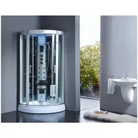 Purehaven Dampfdusche 95x95 cm mit LED-Sternenhimmel