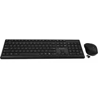 V7 Pro Wireless Keyboard Mouse US - Schwarz