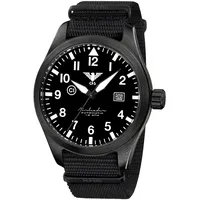 KHS AIRBSABLA.NB Herren-Automatikuhr Airleader Schwarz