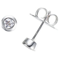 GIORGIO MARTELLO MILANO Ohrstecker mit Zirkonia, Silber 925 Ø