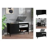 VidaXL Plattenschrank Schwarz 84,5x38x48 cm Holzwerkstoff