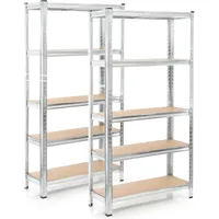 Wiltec Set 2x Schwerlastregal 180x90x40cm, 875 kg Gesamtlast, Steckregal