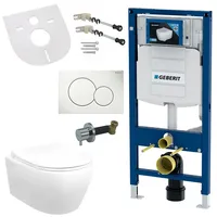 Geberit Hänge Wand Dusch WC Spülrandlos Toilette Taharet/Bidet Ventil