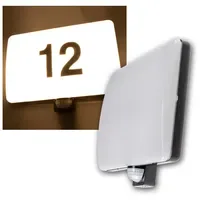 ChiliTec Wandleuchte PADAR Kunststoff IP65 20W mit Bewegungsmelder und