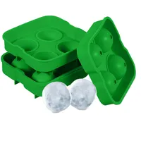 Relaxdays Eiswürfelform, 2er Set, wiederverwendbar, aus Silikon, 4,5 cm