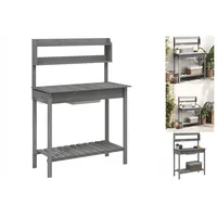 VidaXL Pflanztisch mit Waschbecken 147,5x44x139,5 cm Massivholz Tanne