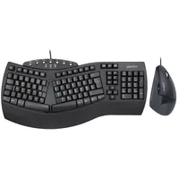 Perixx PERIDUO-512 DE, Tastatur- und Maus-Set ergonomisch