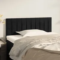 VidaXL Kopfteil Schwarz 100x5x78/88 cm Samt