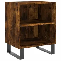 VidaXL Nachttisch Räuchereiche 40x30x50 cm Holzwerkstoff