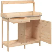 VidaXL Pflanztisch mit Schrank 110,5 x 45 x 124,5