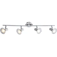 GLOBO LED Decken Lampe Metall Leuchte Chrom Kristalle Beweglich