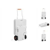 VidaXL Camping-Wassertank mit Rollen 30 L Grau
