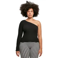 URBAN CLASSICS Short Rib Knit Pullover Black 4XL