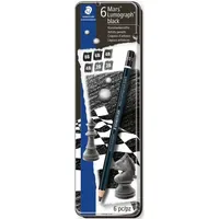 Staedtler Bleistift Mars Lumograph schwarz 6er Metalletui