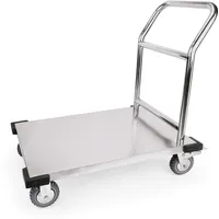 Was 4428 000 Edelstahl Plattformwagen, mit 4 Rollen, 91.5cm