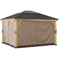 Sunjoy Vorhang für Zedernholz Gazebo 393cm x 452cm