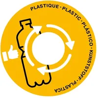CEP Papierkorb Deckel Kunststoff gelb