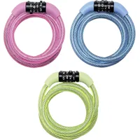 Master Lock Spiralkabel 1,20m m. 4-stell. Zahlenk. 8143EURDPROCOL Kabelschloss,