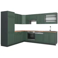 Vicco Eckküche, Grün, Anthrazit, L-Form,L-Form, 287x82x60 cm, Küchen, Eckküchen,