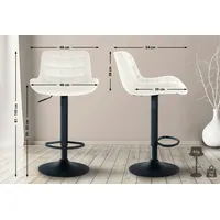 CLP Barhocker Tover creme/Samt