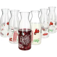 Ritzenhoff & Breker Ritzenhoff 6x Palermo Glas-Karaffe 1L italienischer