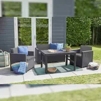 ALLIBERT Loungeset 4-tlg. Grau