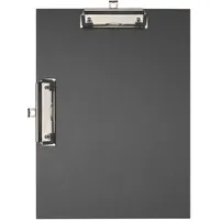 Exacompta 10x Klemmbrett Doppelclip beschichtet Format 23x32cm A4 Schwarz