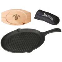 Jim Beam BBQ Grillpfanne 16,5 cm Gusseisen schwarz