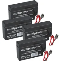 Multipower 4x Multipower Blei-Akku MP0,8-12H Pb 12V 0,8Ah Heim