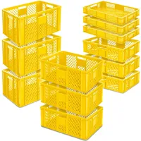 BRB-Lagertechnik BRB 12x Stapelkorb/Bäckerkisten in 4 Größen, Grundmaß LxB