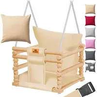 Kidiz Holz-Schaukel beige