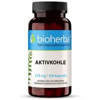 Bioherba Aktivkohle 210 mg 100 Kapseln