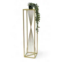 DanDiBo Ambiente DanDiBo Blumenhocker Metall Gold Eckig 100 cm
