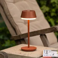 Konstsmide Lyon USB Tischleuchte 2700/3000/4000K/RGB dimmbar terracotta IP54, Dimmer,