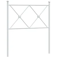 VidaXL Kopfteil Metall Weiß 75 cm