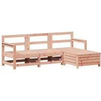 VidaXL 4-tlg. Garten-Sofagarnitur Massivholz Douglasie
