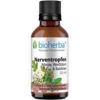 Bioherba NERVENTROPFEN Minze Weißdorn & Baldrian