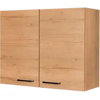 Nobilia Hängeschrank ""Structura", vormontiert, mit zwei Einlegeböden", braun (front
