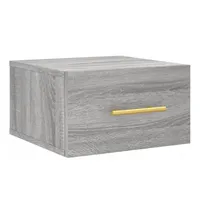 VidaXL Wand-Nachttisch Grau Sonoma 35x35x20 cm