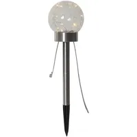Star Trading LED Solarleuchte Balkon 3in1 warmweiß Gartenstecker Tischlampe