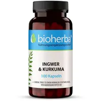 Bioherba Ingwer und Kurkuma 100 Kapseln