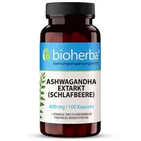 Bioherba Ashwagandha Extrakt (Schlafbeere) 400 mg 100 Kapseln
