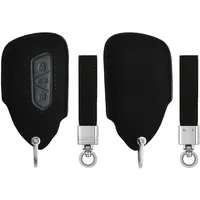 Kwmobile Autoschlüssel Kunstleder Hülle kompatibel mit VW Golf 8