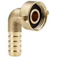 Tecuro Schlauchverschraubung 1/2 Zoll 90° Messing