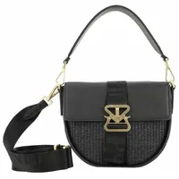 Bogner Zuoz Rafia Cassy Schultertasche Leder 21 cm schwarz